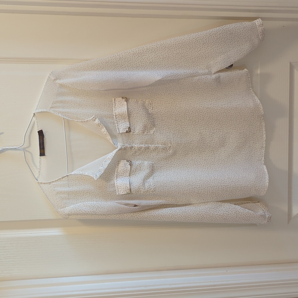 Cream Long Sleeved Blouse
